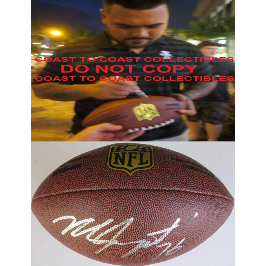 Mike Iupati, San Francisco 49ers, Arizona Cardinals, Signed, Autographed, NFL Duke Football, a COA with the Proof Photo of Mike Signing Will Be Included