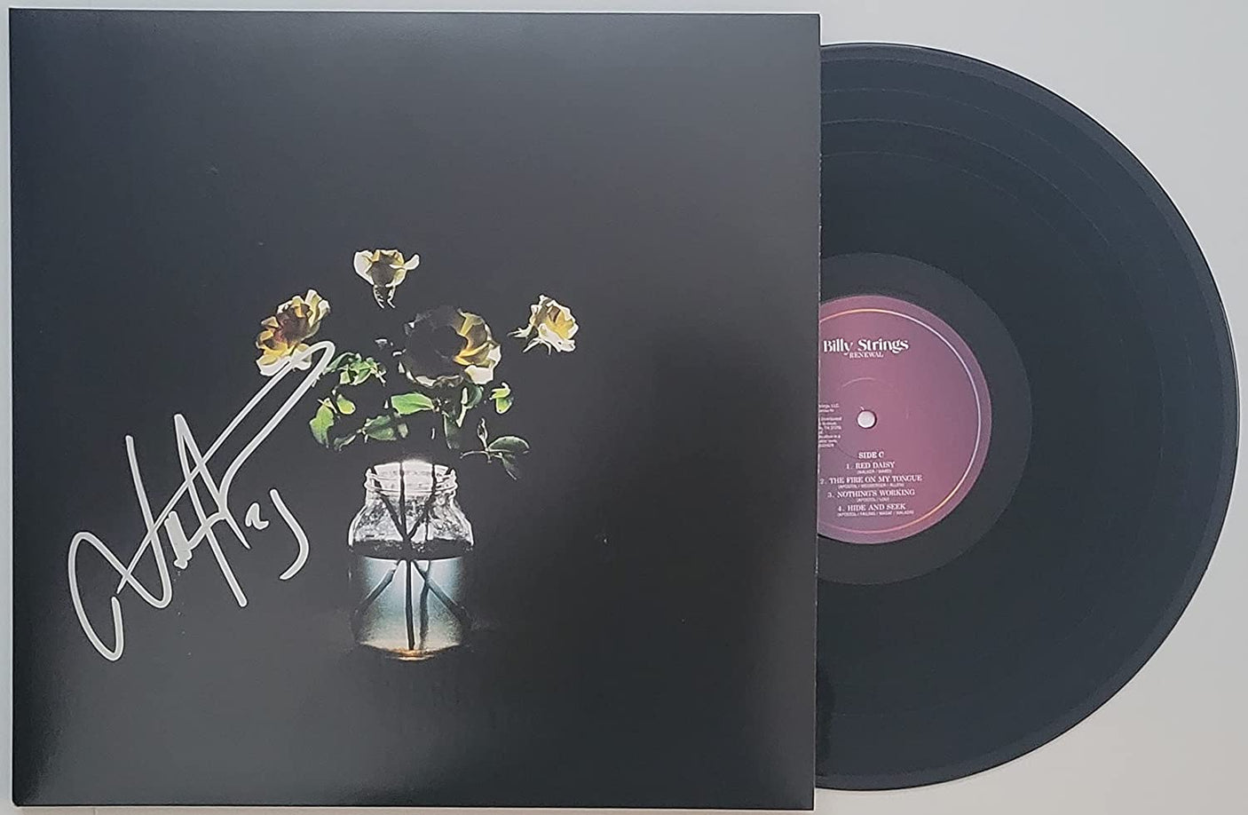 Billy String signed Renewal album vinyl record COA exact proof autographed Star