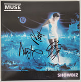 Muse signed Showbiz album vinyl record COA proof Matt Bellamy, Chris Wolstenholme, Dominic Howard STAR
