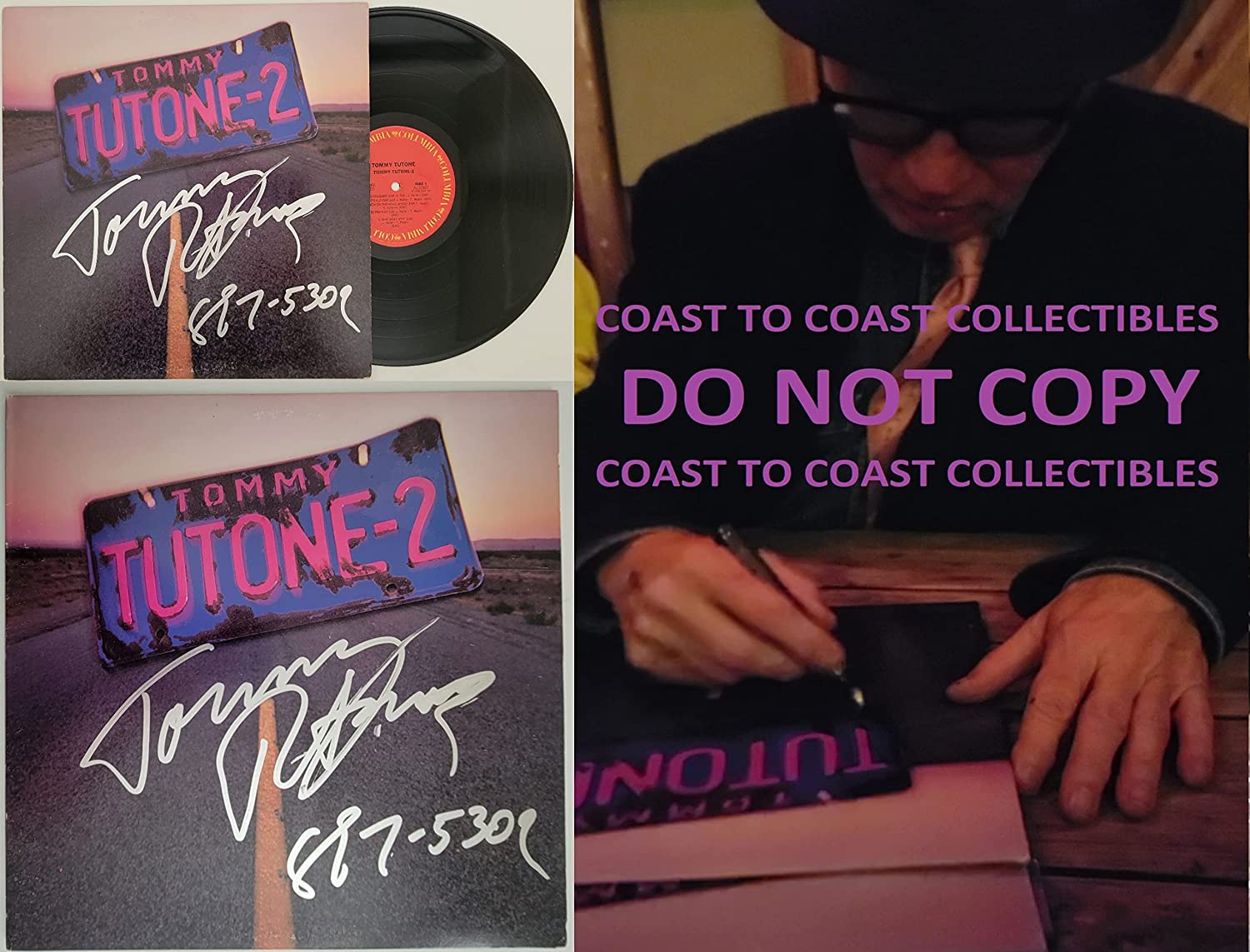 Tommy Heath signed autographed Tommy Tutone 2 album 867-5309 Jenny COA proof Star