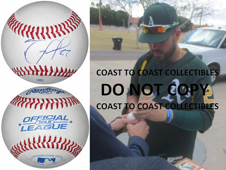 Renato Nunez Baltimore Orioles A's Rangers signed autographed baseball COA proof