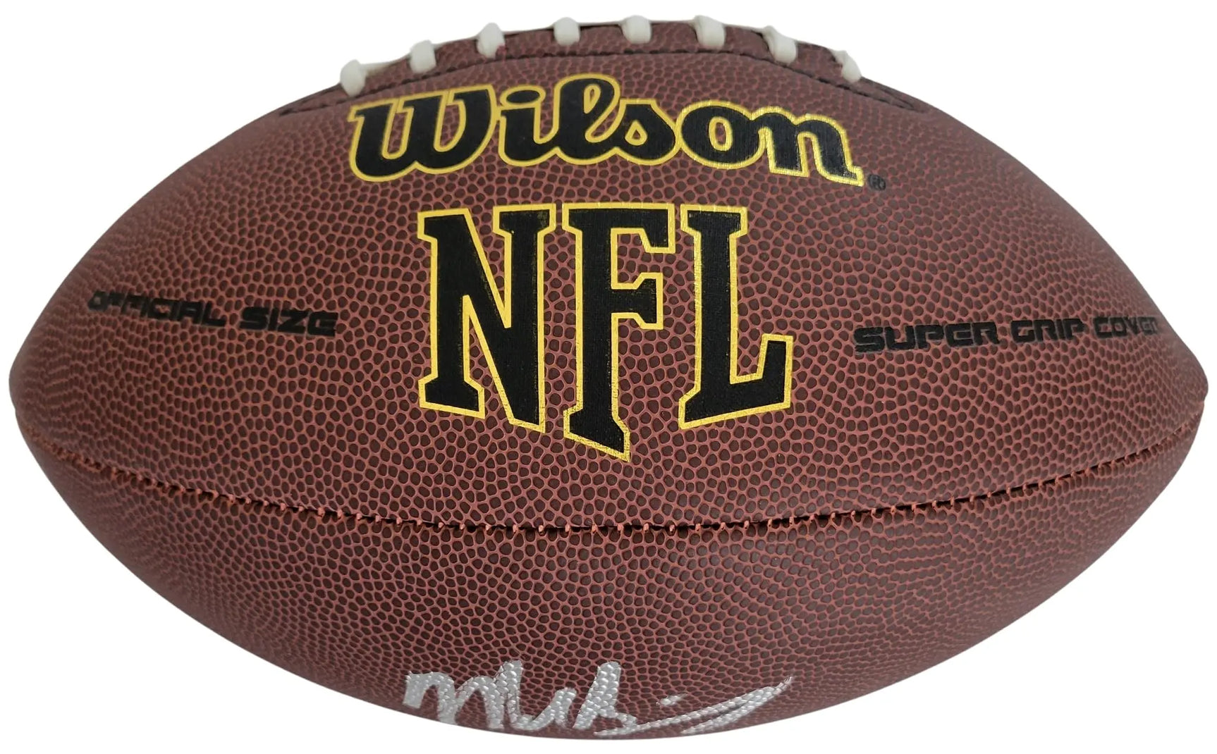 Mike Singletary Signed Football Proof COA Autographed Chicago Bears Baylor HOF