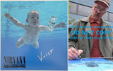 Krist Novoselic signed Nirvana Nevermind 12x12 album photo COA proof autographed STAR