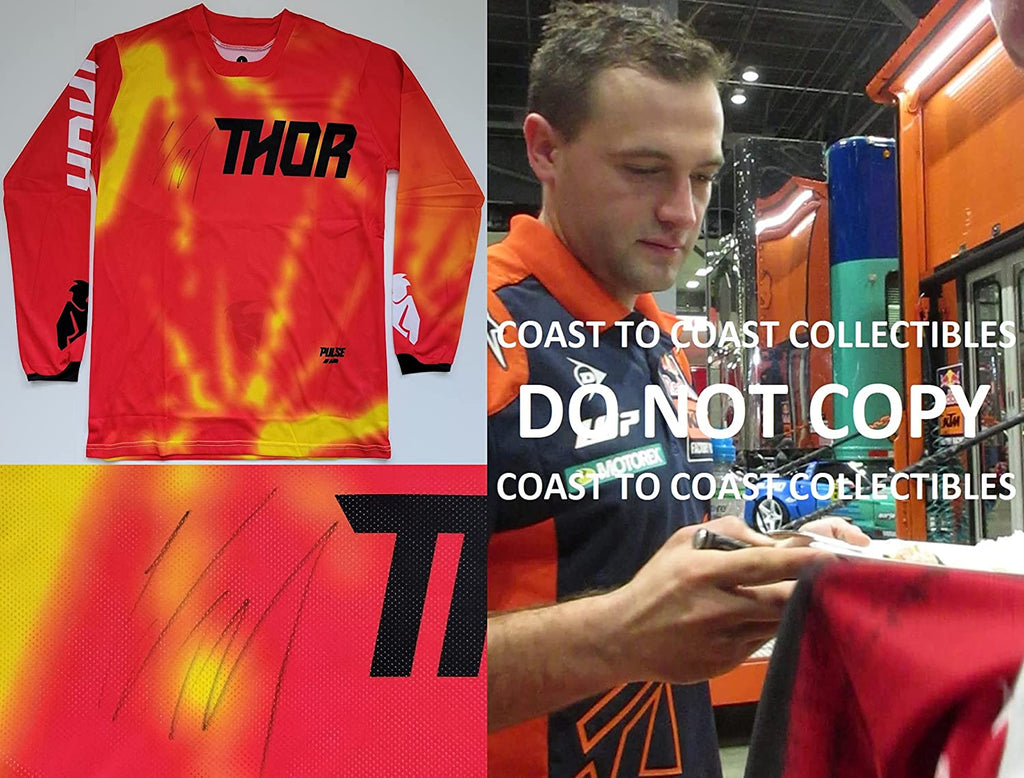 Cooper Webb Supercross motocross signed Thor jersey proof COA autographed!