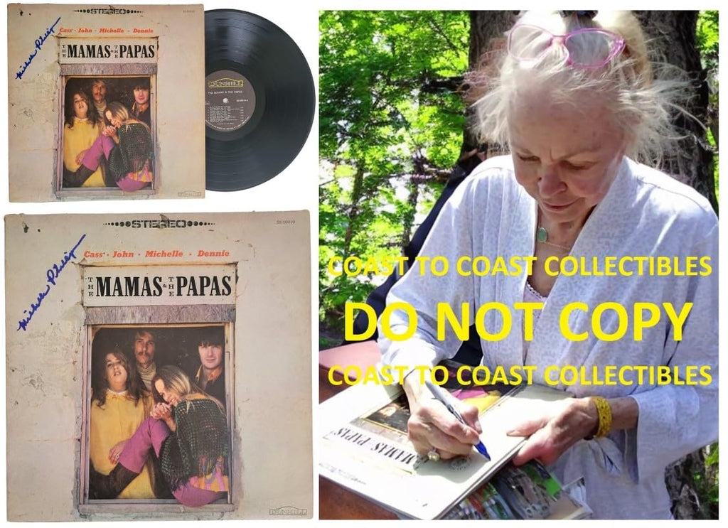 Michelle Phillips Signed Mamas and the Papas Album COA Proof Autographed Vinyl STAR VERY RARE.