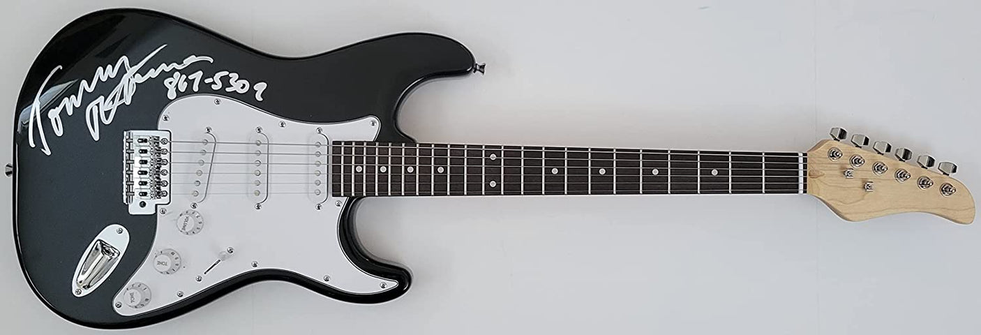 Tommy Tutone signed electric guitar COA 867-5309 Jenny exact proof star autograph