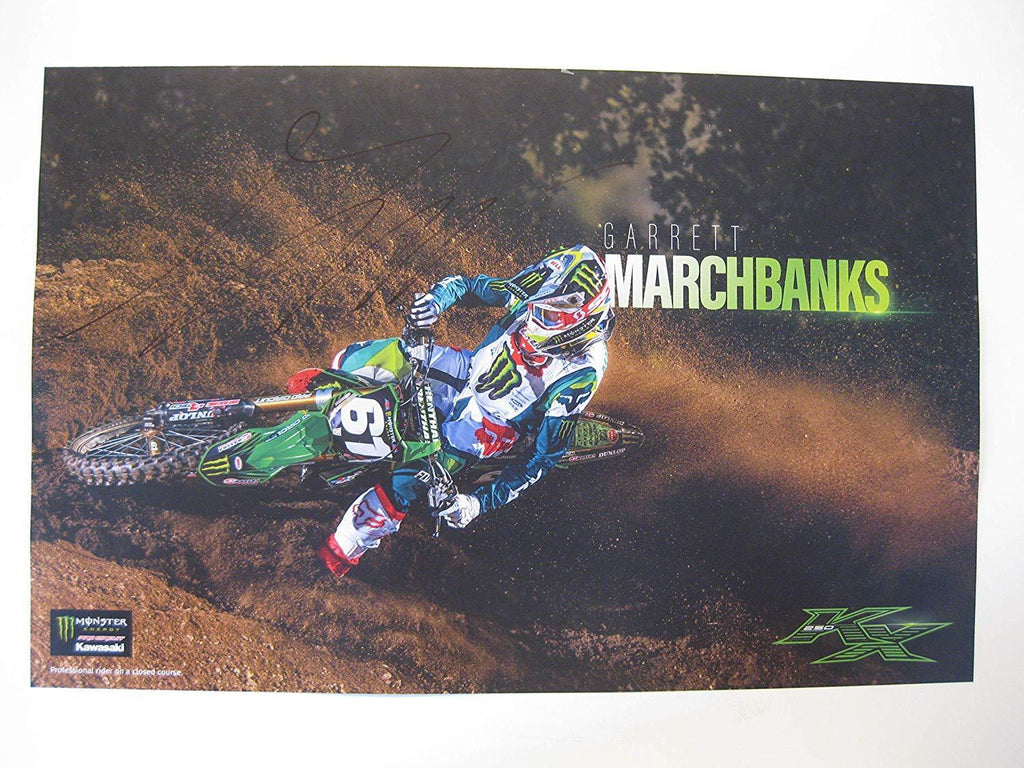 Garrett Marchbanks, supercross, motocross, signed, autographed, 11x17 Poster, COA Will Be Included.
