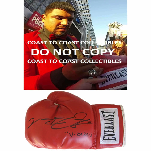 Victor Ortiz, WBC Boxing Champ, Signed, Autographed, Everlast Boxing Glove,The Glove Comes with a COA With The Proof Photo of Victor Signing
