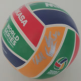 Laura Ludwig Kira Walkenhorst Germay Olympic volleyball players signed autographed World Series Volleyball COA Proof.