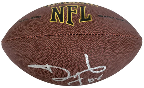 David Tyree Signed Football Proof COA Autographed New York Giants Syracuse