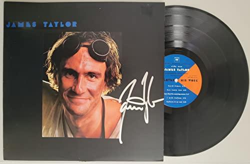 James Taylor signed autographed Dad Loves His Work album COA exact proof STAR