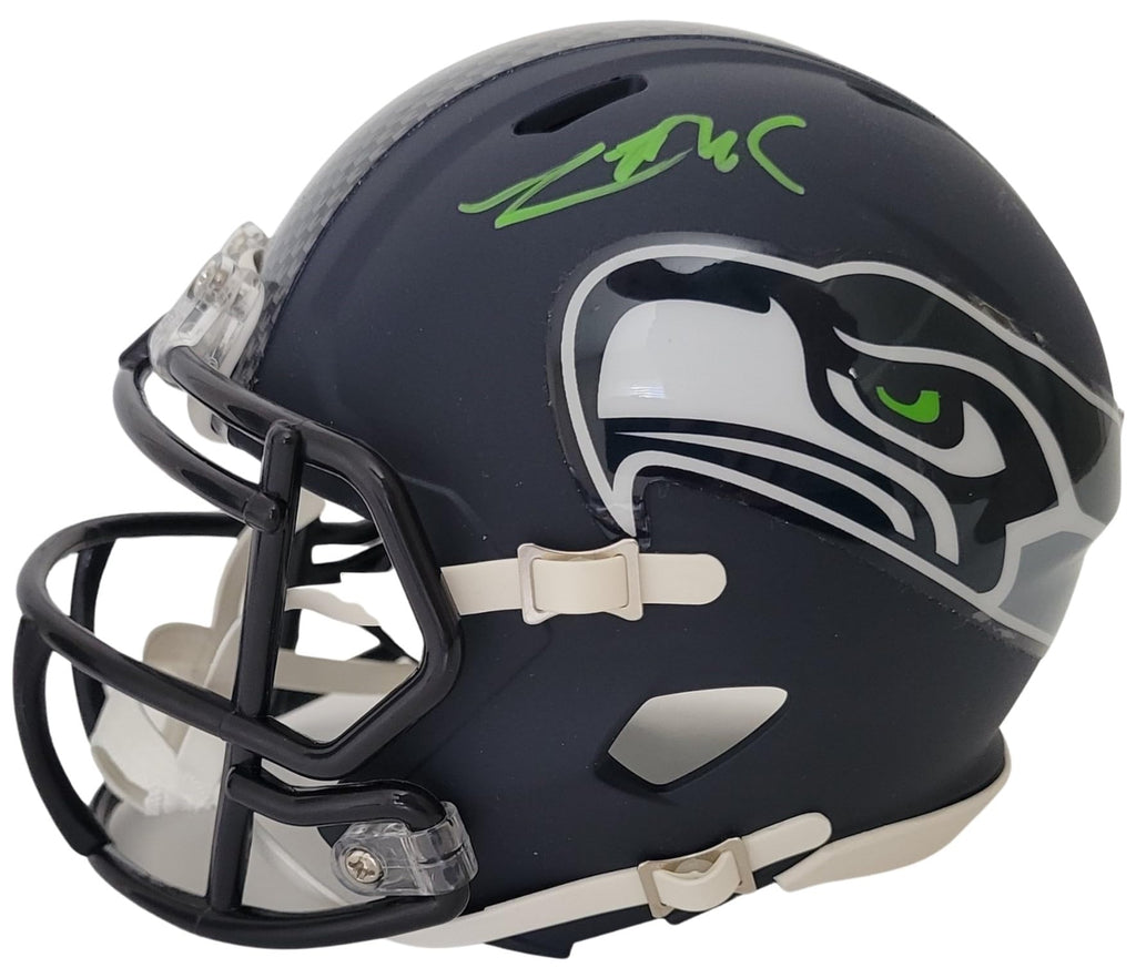 Zach Charbonnet Signed Seattle Seahawks Mini Football Helmet Proof COA Autographed