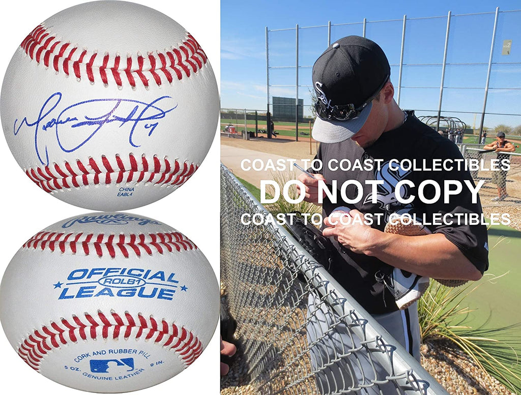 Matt Lindstrom Marlins Astros White Sox signed autographed baseball COA proof