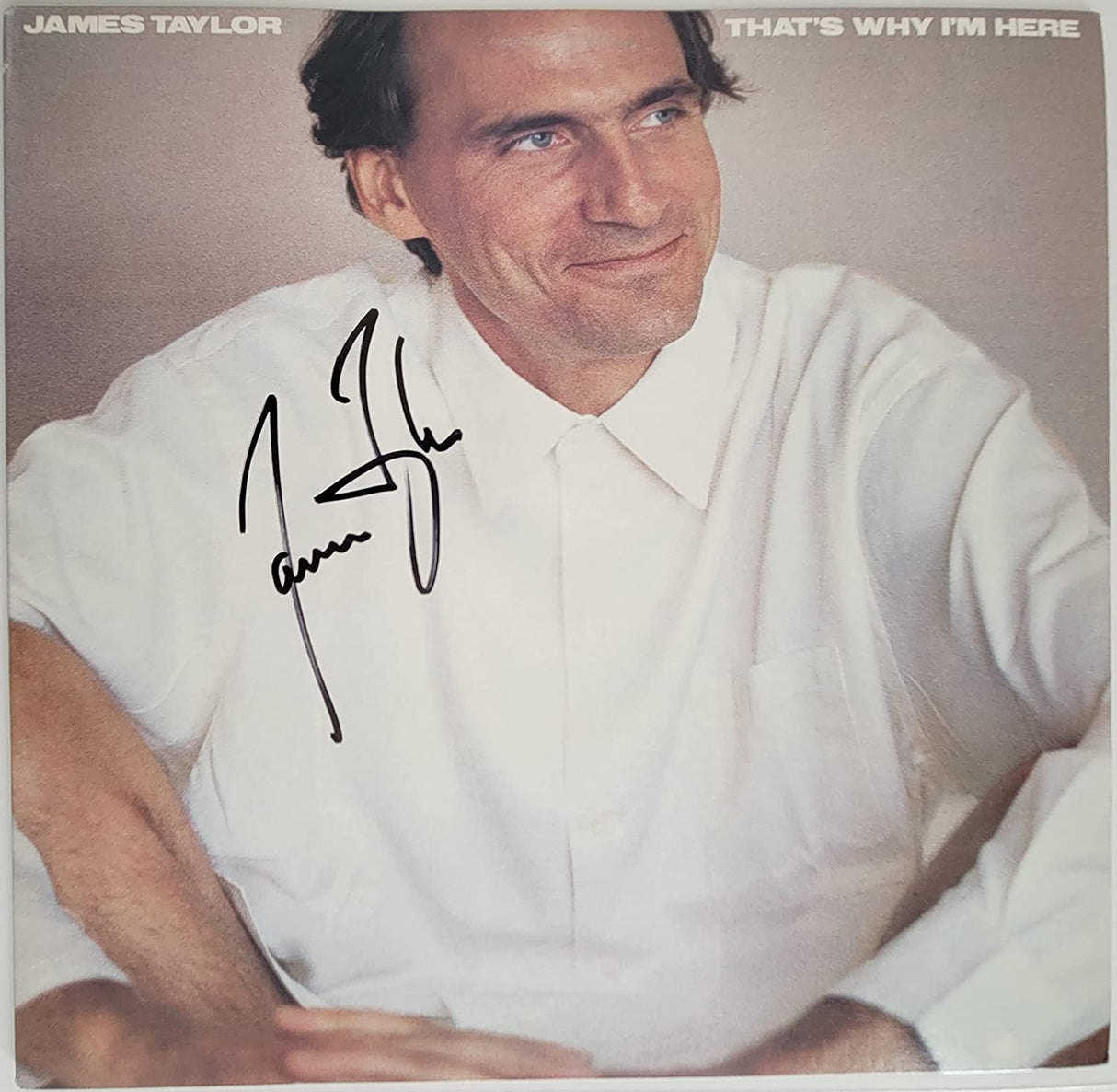 James Taylor signed autographed That's Why I'm Here album vinyl record COA proof STAR