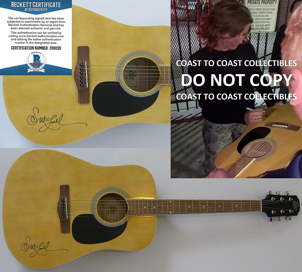 Sarah McLachlan signed acoustic guitar Angel exact Proof Beckett COA STAR autograph