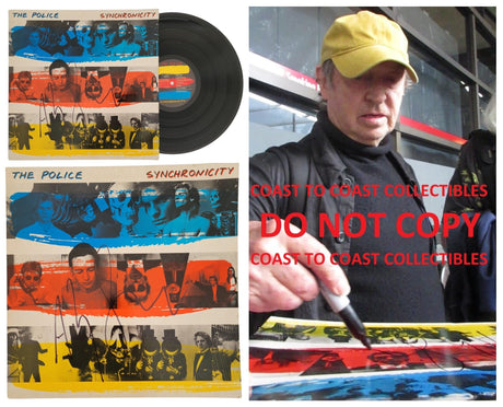 Andy Summers Signed The Police Synchronicity Album COA Proof Autographed Vinyl