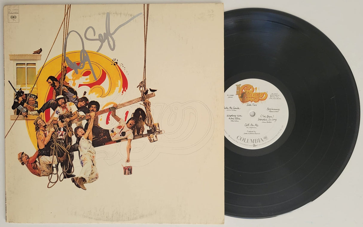 Danny Seraphine signed Chicago IX album vinyl record COA exact proof autographed STAR