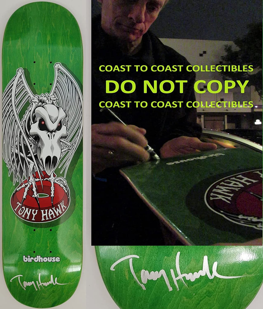 Tony Hawk signed Birdhouse skateboard Deck exact proof COA, autographed!