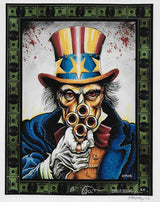 Emek Golan gig poster artist, illustrator signed 8x10 photo COA exact proof .STAR