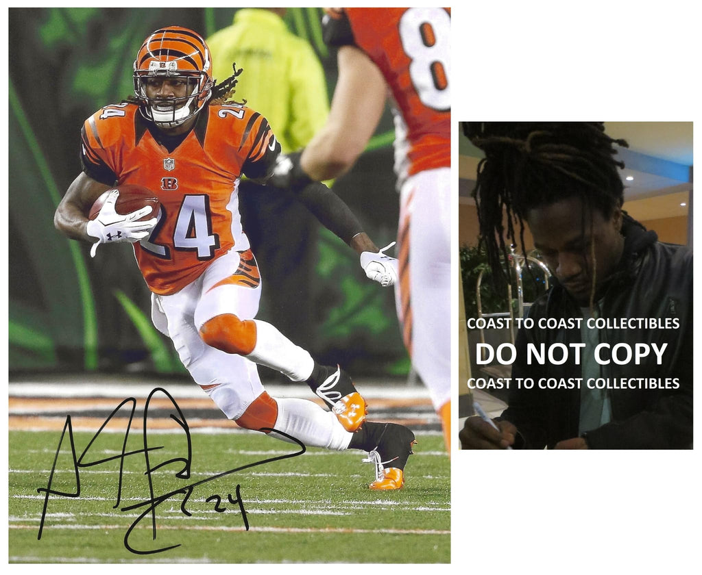 Adam Jones Pacman signed Cincinnati Bengals 8x10 photo Proof COA autographed