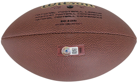 Jim McMahon Bears Philadelphia Eagles signed football proof Beckett COA autographed