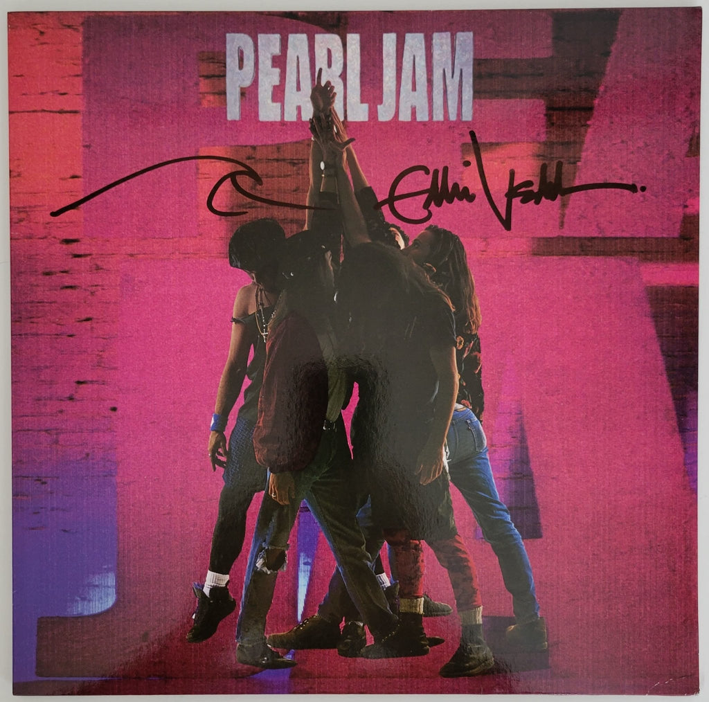 Eddie Vedder signed Pearl Jam Ten album COA exact proof autographed vinyl Record STAR