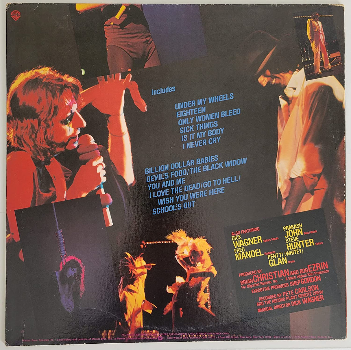 Alice Cooper signed Alice Cooper Show album COA autographed vinyl record exact proof STAR