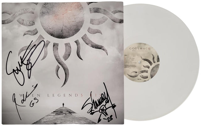 Godsmack Signed When Legends Rise Album Proof COA Autographed Vinyl Record