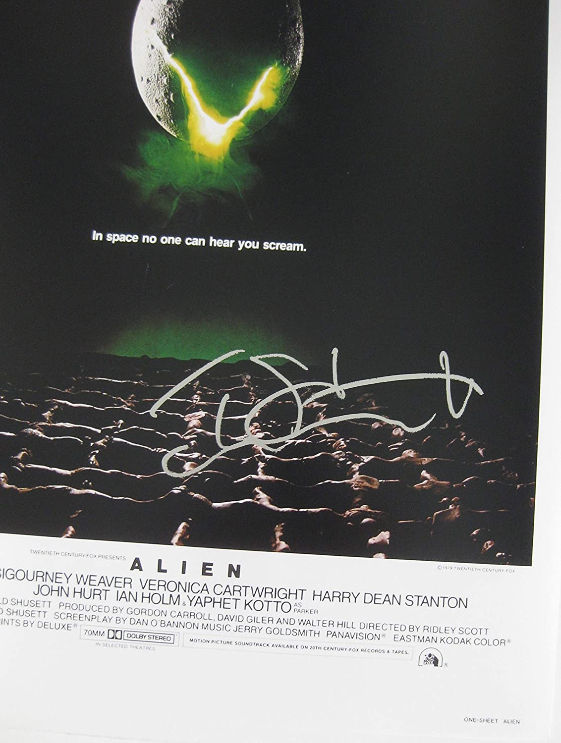 Tom Skerritt signed autographed Alien 12x18 poster photo Dallas COA exact proof STAR.