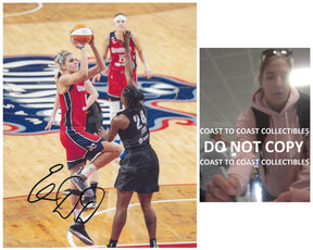 Elena Delle Donne signed Washington Mystics Basketball 8x10 photo COA proof