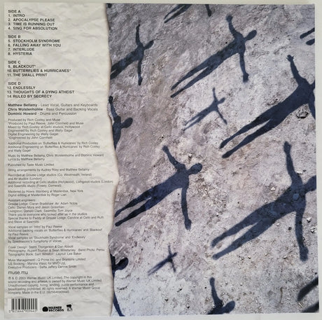 Muse signed Absolution album vinyl record COA proof Matt Bellamy, Chris Wolstenholme, Dominic Howard STAR