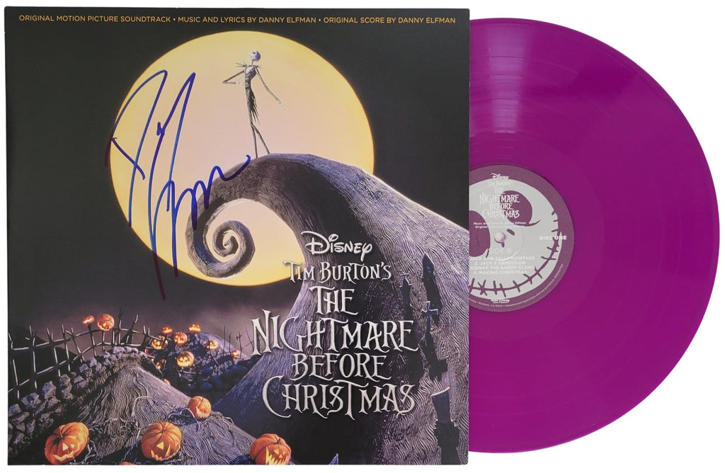 Danny Elfman Signed The Nightmare Before Christmas Album Proof Vinyl Soundtrack