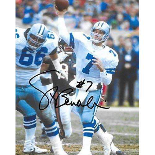 Steve Beuerlein, Dallas Cowboys, Signed, Autographed, 8x10, Photo, A COA With The Proof Photo Of Steve Signing Will Be Included
