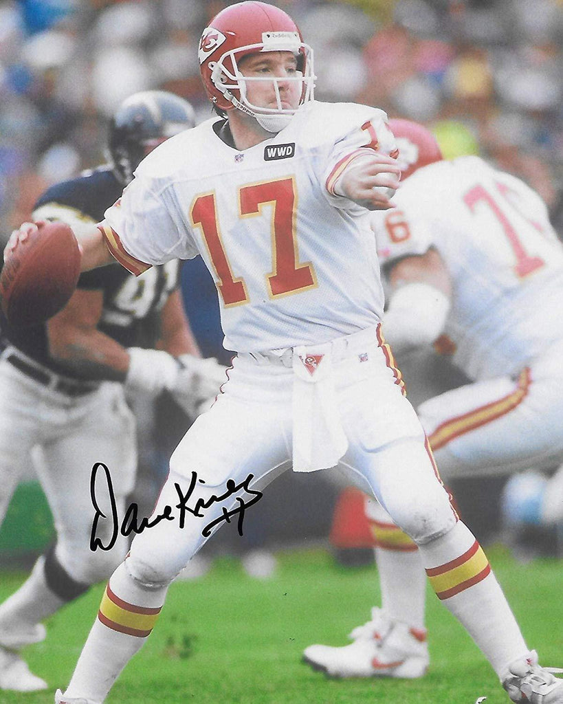 Dave Krieg, Kansas City Chiefs, signed, autographed, 8x10 photo, COA with proof photo