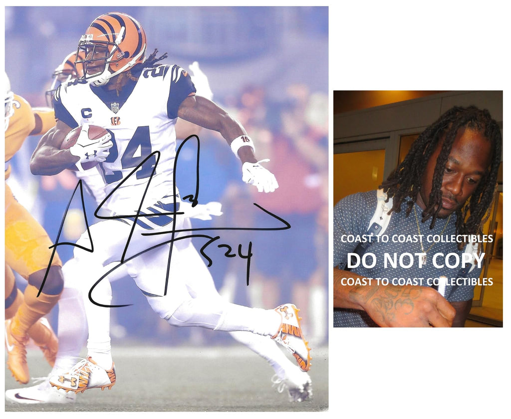 Adam Jones Pacman signed Cincinnati Bengals 8x10 photo Proof COA autographed.