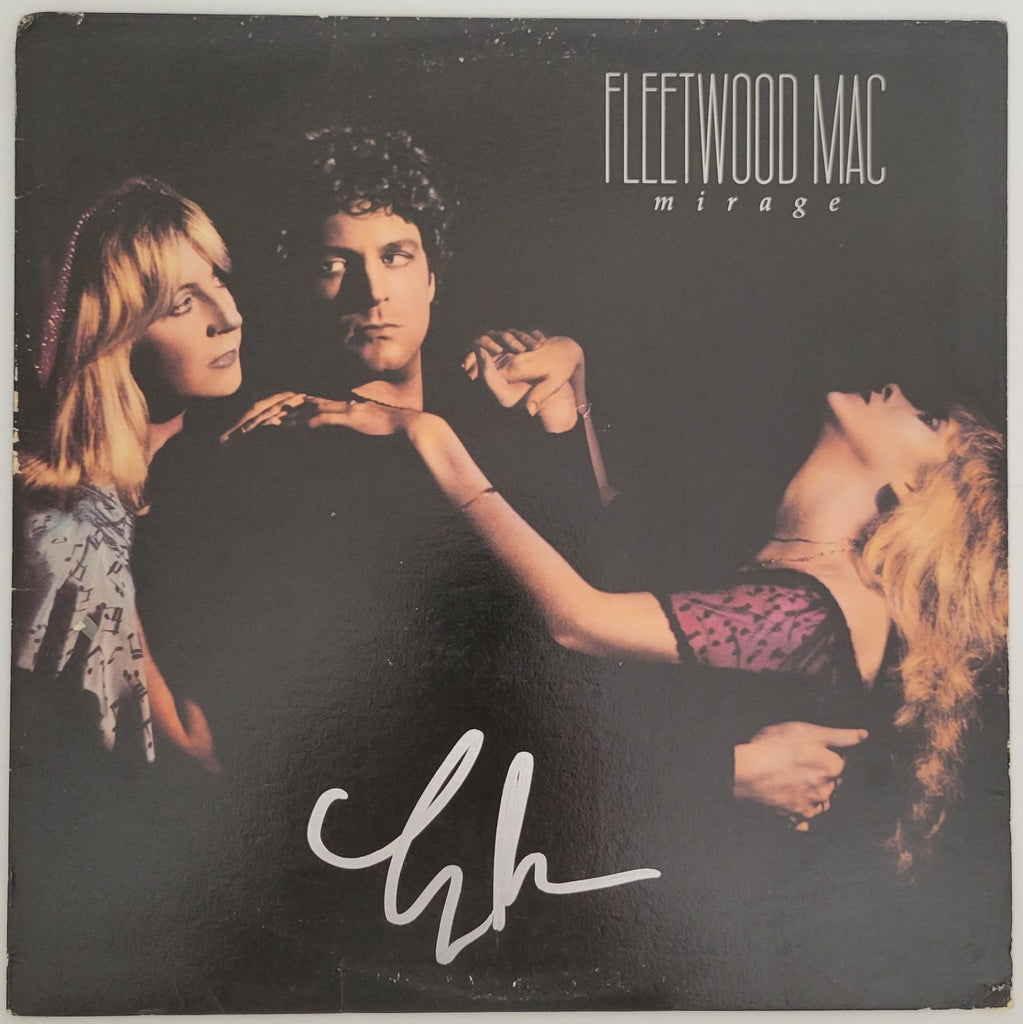 Lindsey Buckingham signed Fleetwood Mac Mirage album vinyl COA proof autographed STAR