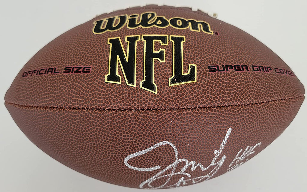 Jim Covert HOF Chicago Bears signed NFL football COA exact proof autographed