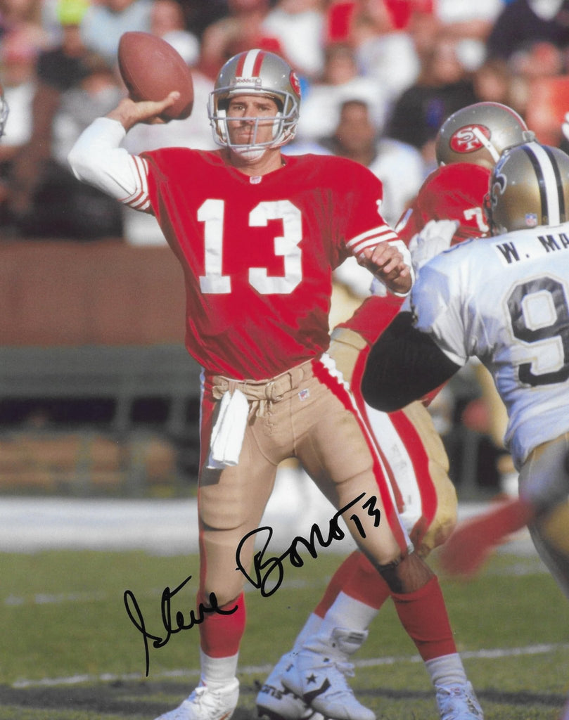 Steve Bono signed San Francisco 49ers 8x10 football photo COA Proof autographed