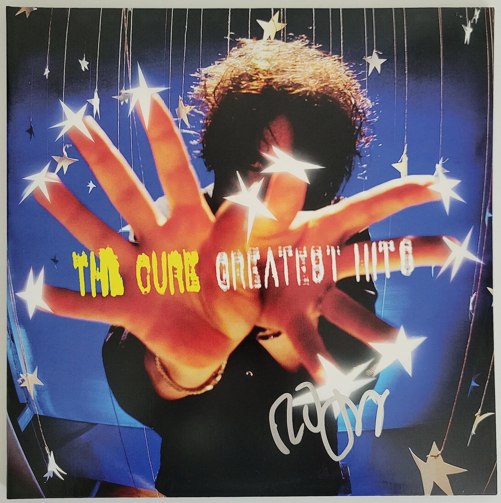Robert Smith signed The Cure Greatest Hits album, Vinyl Record COA proof Star
