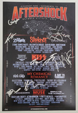 2022 Aftershock Festival signed 12x18 event poster COA exact Proof star autographed