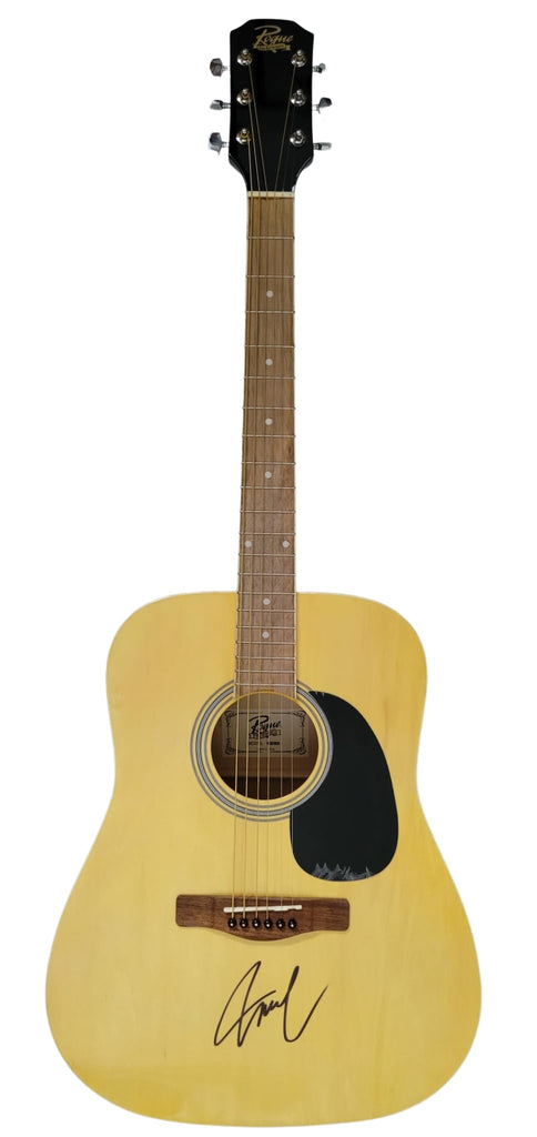 Hank Willams Jr country music star signed acoustic guitar COA proof autographed star