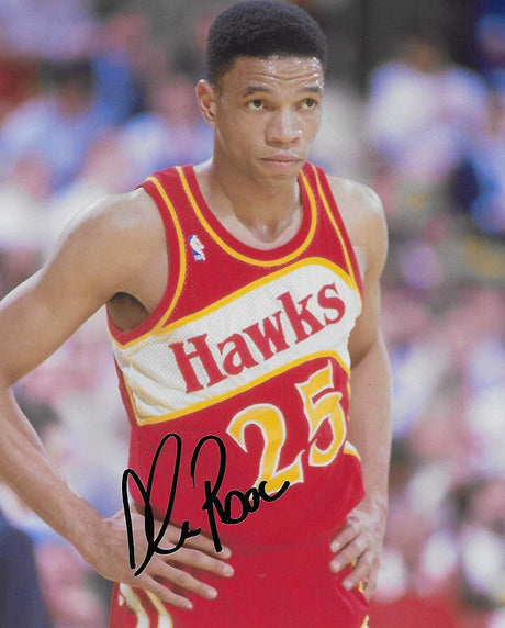 Doc Rivers Atlanta Hawks signed, autographed Basketball 8x10 photo. proof COA