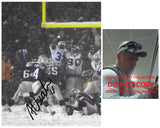 Adam Vinatieri signed New England Patriots football 8x10 photo Proof COA autographed