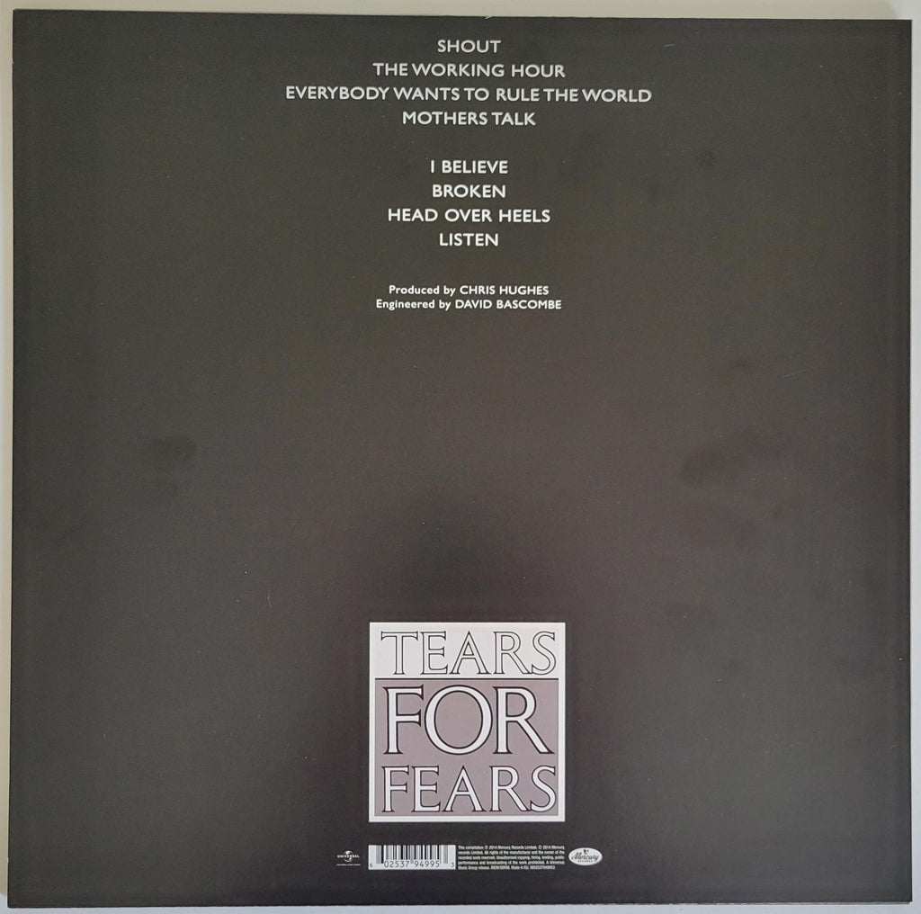 Smith & Orzabal signed Tears for Fear Songs from the Big Chair album COA proof vinyl STAR