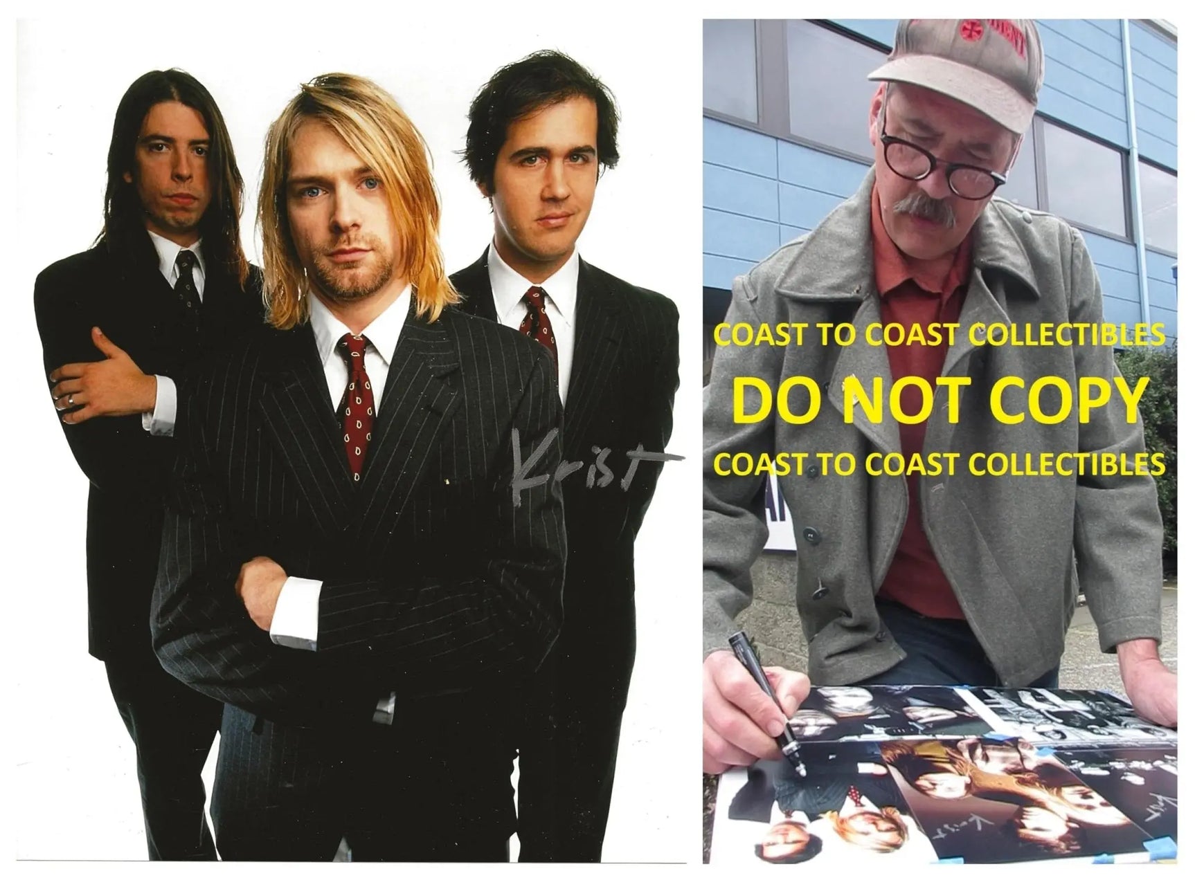 Krist Novoselic Signed Nirvana 8x10 Photo COA Proof Autographed, STAR.