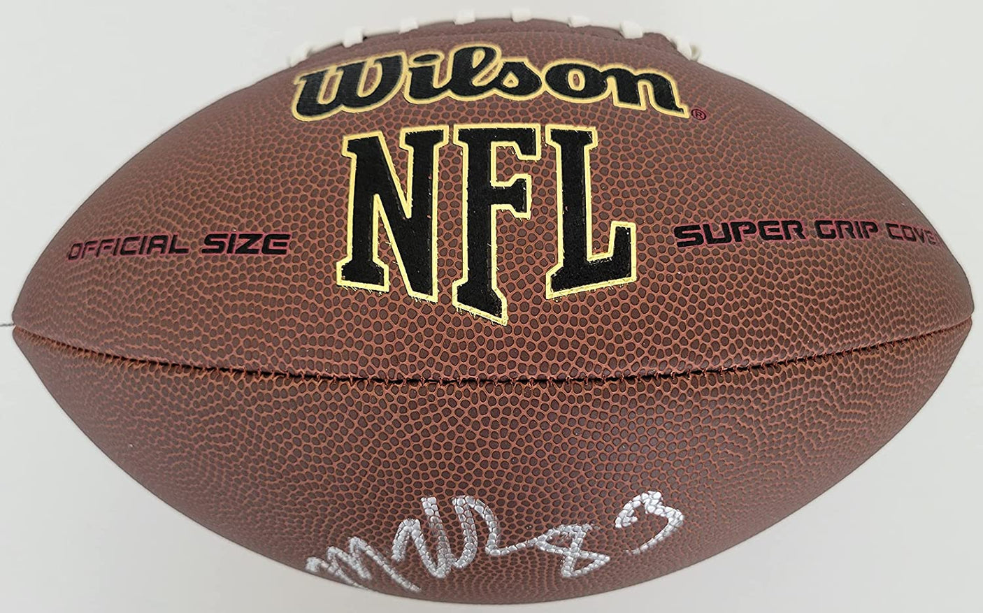 Marquez Valdes Scantling Green Bay Packers signed football COA proof autographed