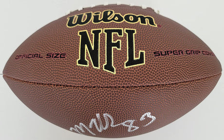 Marquez Valdes Scantling Green Bay Packers signed football COA proof autographed