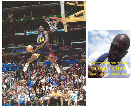 Jason Richardson signed Golden State Warriors basketball 8x10 photo proof COA