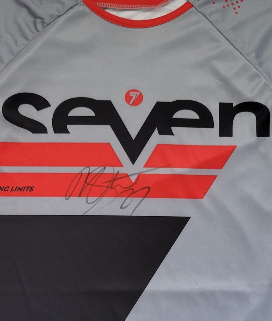 Malcolm Stewart Supercross Motocross signed Seven Jersey proof COA autographed.