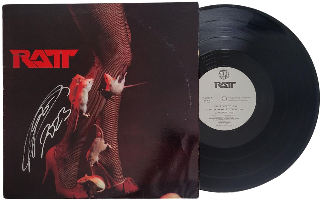 Stephen Pearcy Signed Ratt Album Proof COA Autographed Rare Vinyl Record